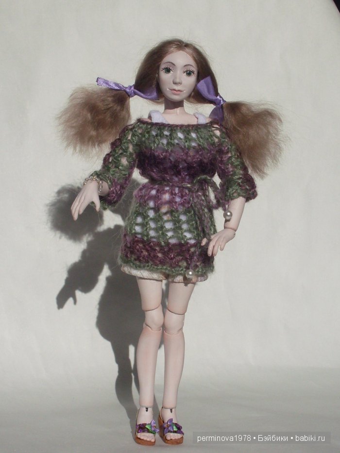 Виолетта, авторская шарнирная кукла Стёпиной Людмилы