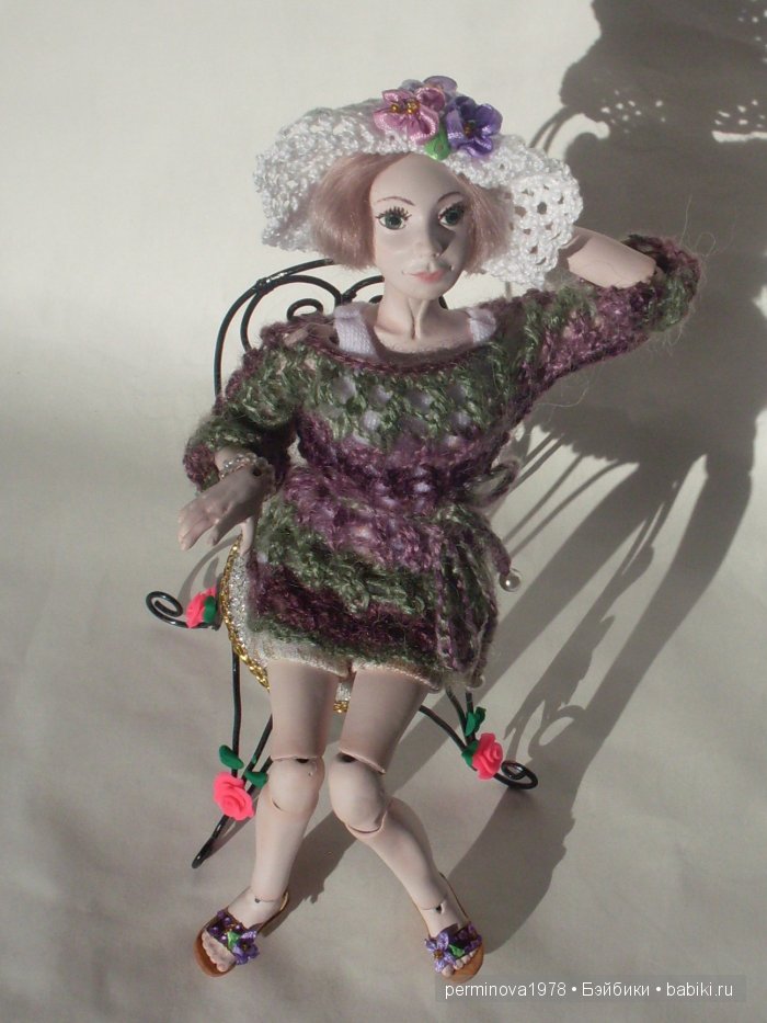 Виолетта, авторская шарнирная кукла Стёпиной Людмилы