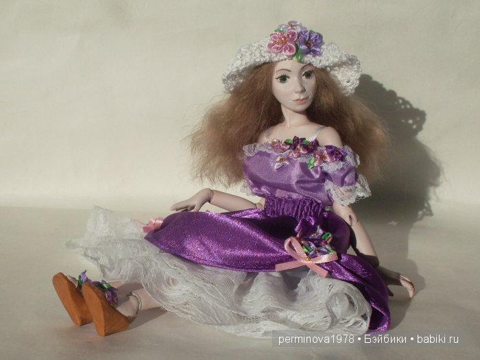 Виолетта, авторская шарнирная кукла Стёпиной Людмилы (фото 3)