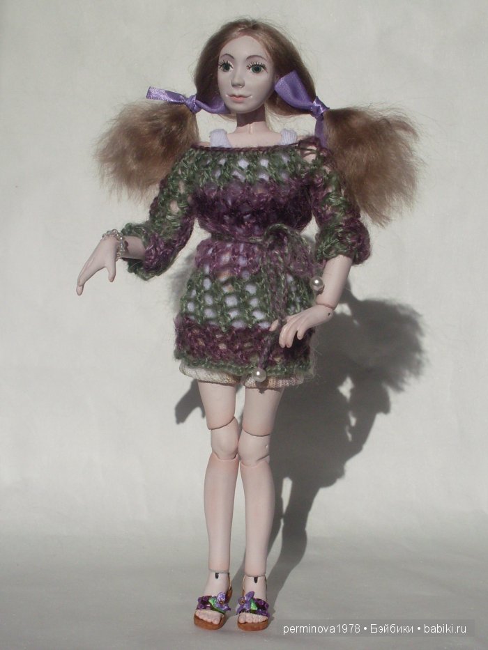 Виолетта, авторская шарнирная кукла Стёпиной Людмилы