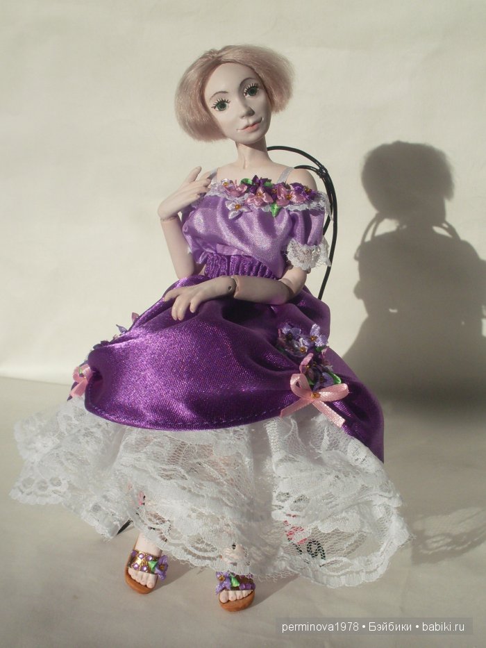 Виолетта, авторская шарнирная кукла Стёпиной Людмилы