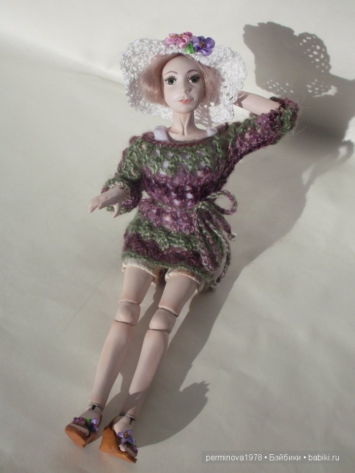 Виолетта, авторская шарнирная кукла Стёпиной Людмилы