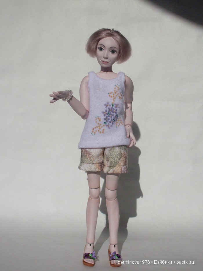 Виолетта, авторская шарнирная кукла Стёпиной Людмилы
