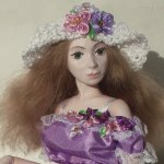 Виолетта, авторская шарнирная кукла Стёпиной Людмилы