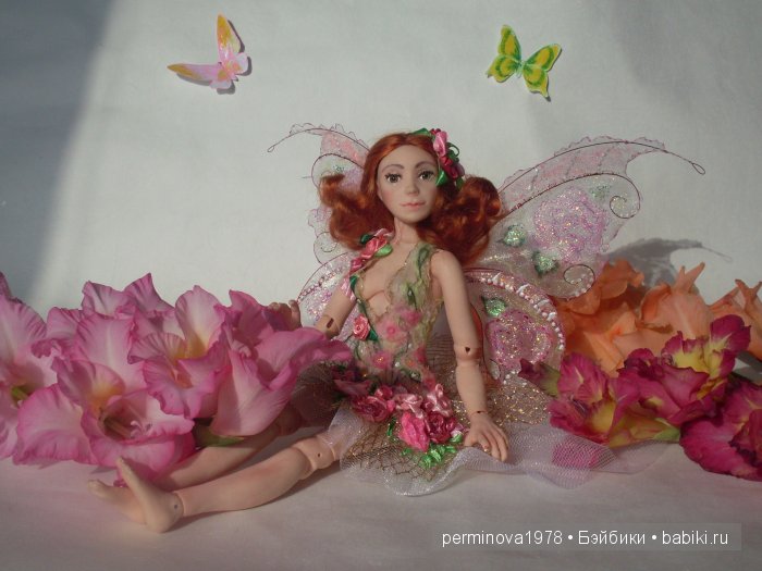 Крошка Роза. Авторская шарнирная кукла Стёпиной Людмилы (фото 2)