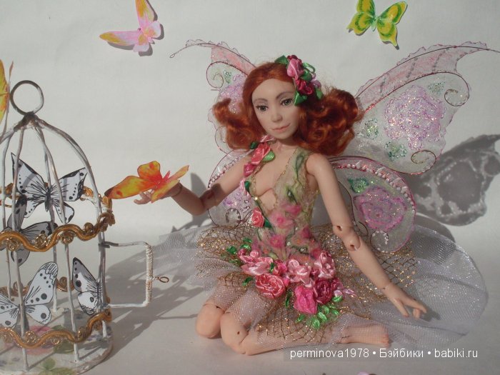Крошка Роза. Авторская шарнирная кукла Стёпиной Людмилы (фото 6)