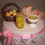 Кукольное чаепитие. Миниатюра для кукол