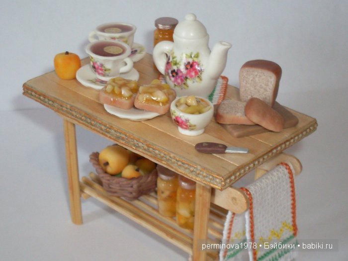 Варенье из яблок - кукольная миниатюра