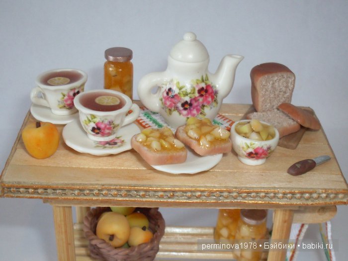 Варенье из яблок - кукольная миниатюра (фото 10)