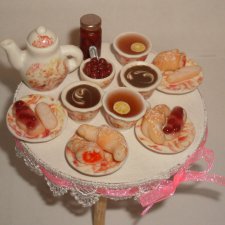 Чаепитие - кукольная миниатюра своими руками
