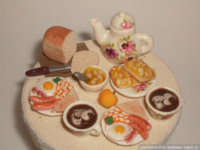 Миниатюра для кукол - Английский завтрак (фото 7)