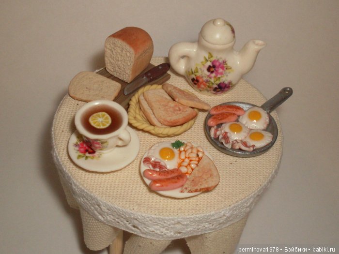 Миниатюра для кукол - Английский завтрак (фото 4)