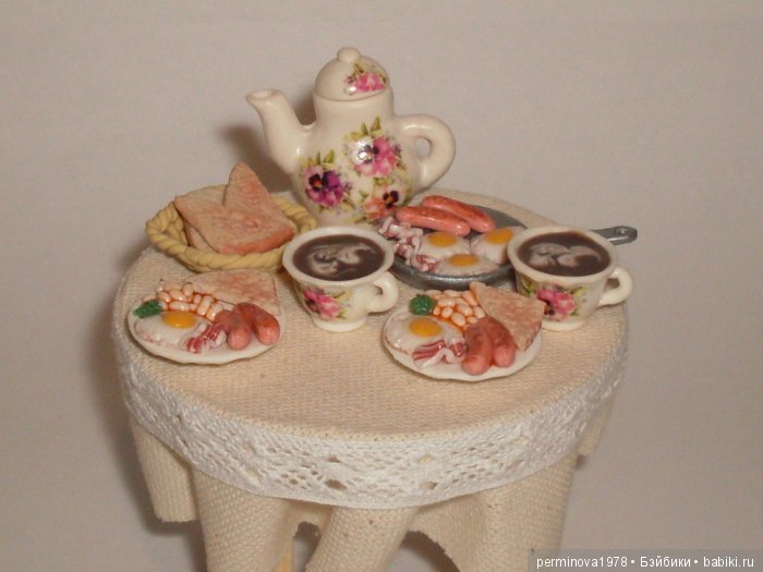 Миниатюра для кукол - Английский завтрак (фото 3)