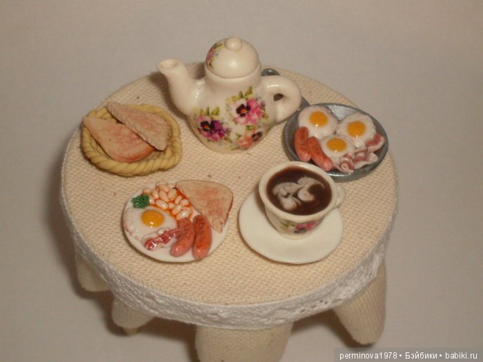 Миниатюра для кукол - Английский завтрак (фото 6)