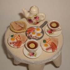 Миниатюра для кукол - Английский завтрак
