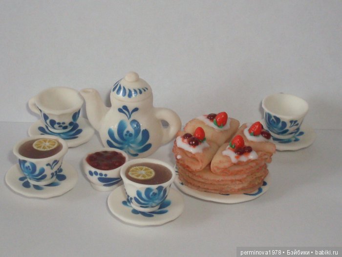 Миниатюра для кукол. Блины (фото 5)