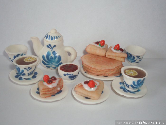 Миниатюра для кукол. Блины (фото 4)