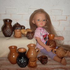 Керамическая посуда для кукол