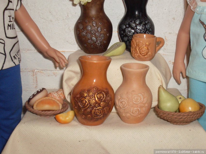 Керамическая посуда для кукол. Часть 2 (фото 3)