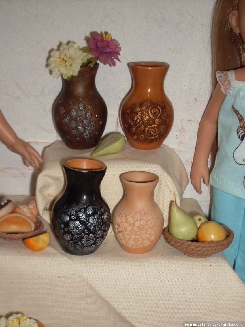 Керамическая посуда для кукол. Часть 2 (фото 2)