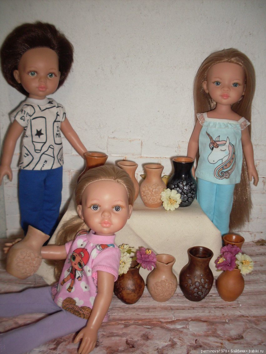Керамическая посуда для кукол. Часть 2