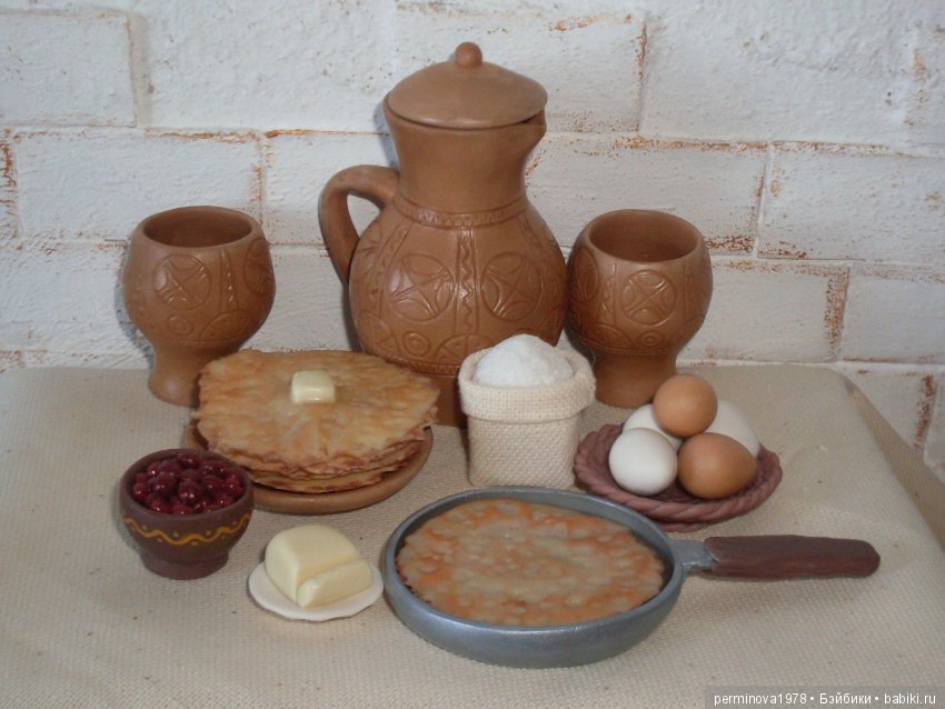Набор керамической посуды в деревенском стиле (фото 2)