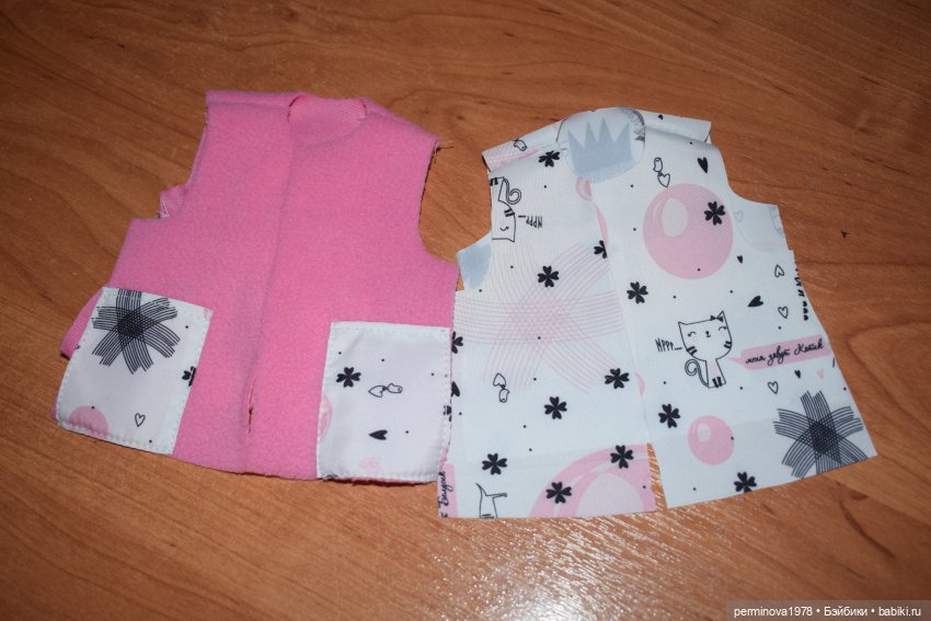 "Принцесса Анастасия и котята" М.К. по пошиву двусторонней жилетки