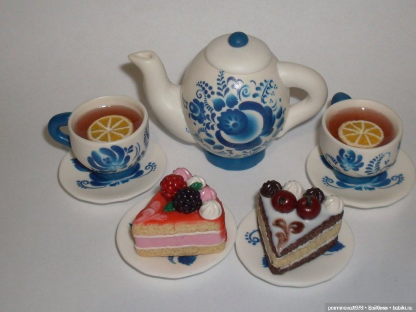 Чайные сервизы для кукол | Бэйбики Чайные сервизы для кукол — Кукольная миниатюра своими руками: еда (фото 2)