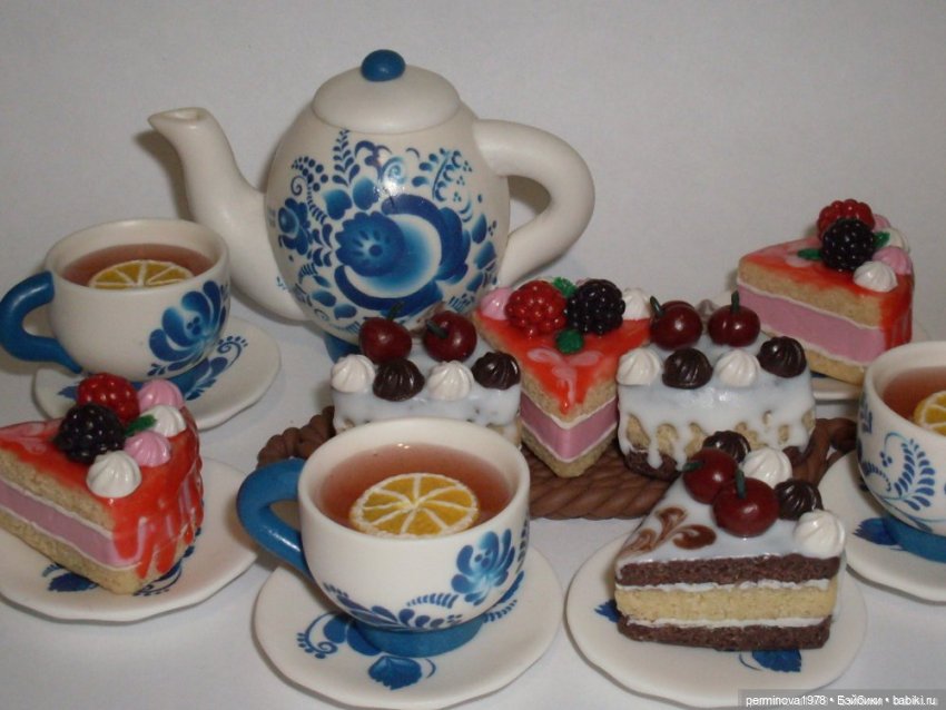 Чайные сервизы для кукол | Бэйбики Чайные сервизы для кукол — Кукольная миниатюра своими руками: еда (фото 4)