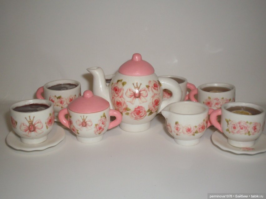 Чайные сервизы для кукол | Бэйбики Чайные сервизы для кукол — Кукольная миниатюра своими руками: еда