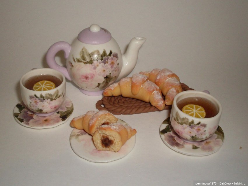 Чайные сервизы для кукол | Бэйбики Чайные сервизы для кукол — Кукольная миниатюра своими руками: еда (фото 7)