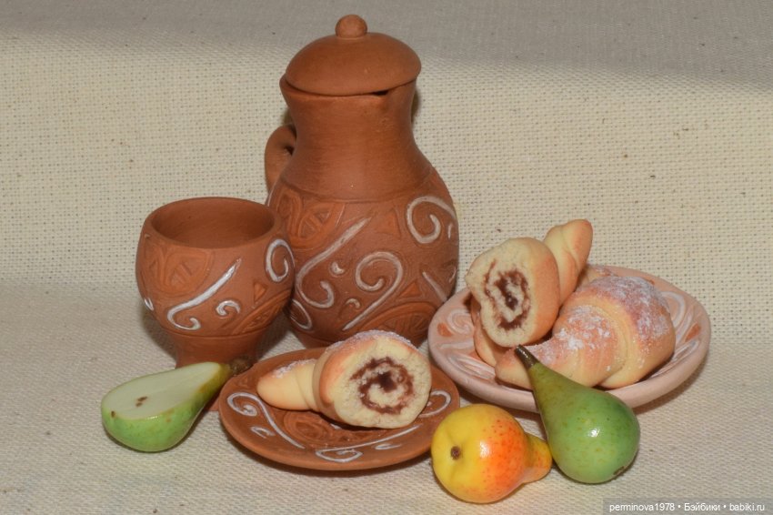 Керамическая посуда для кукол (фото 10)