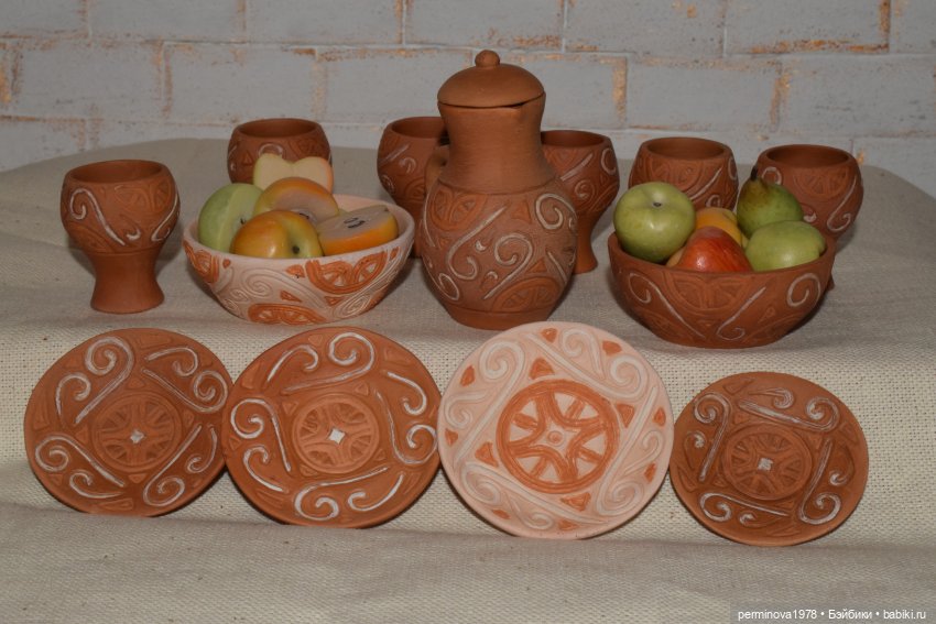 Керамическая посуда для кукол