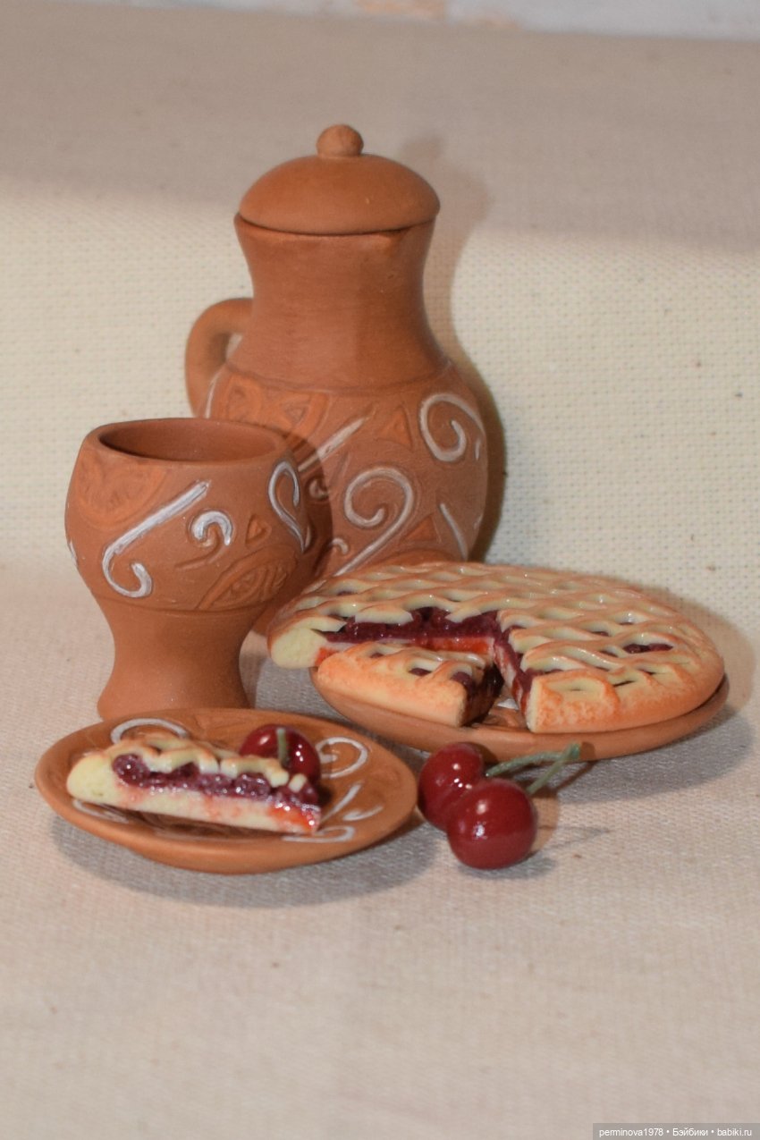 Керамическая посуда для кукол