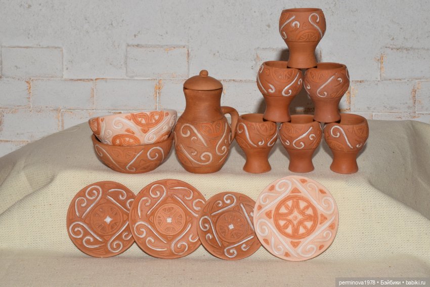 Керамическая посуда для кукол
