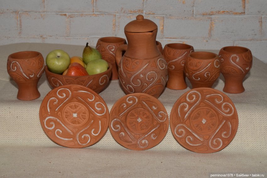 Керамическая посуда для кукол