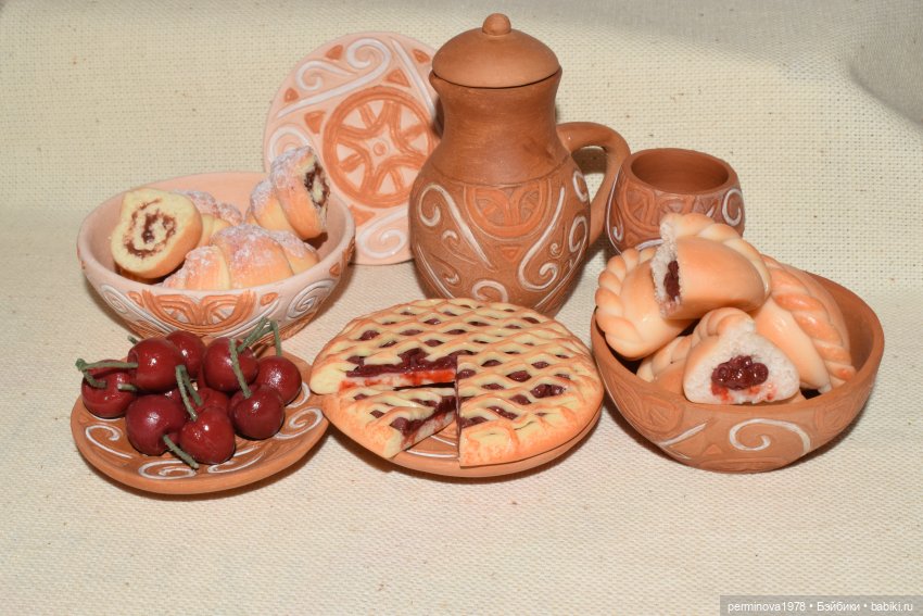 Керамическая посуда для кукол (фото 3)