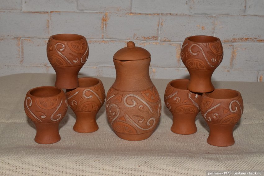 Керамическая посуда для кукол (фото 2)