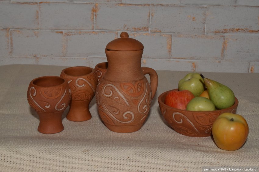 Керамическая посуда для кукол