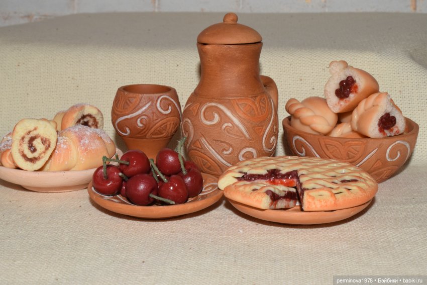 Керамическая посуда для кукол (фото 4)