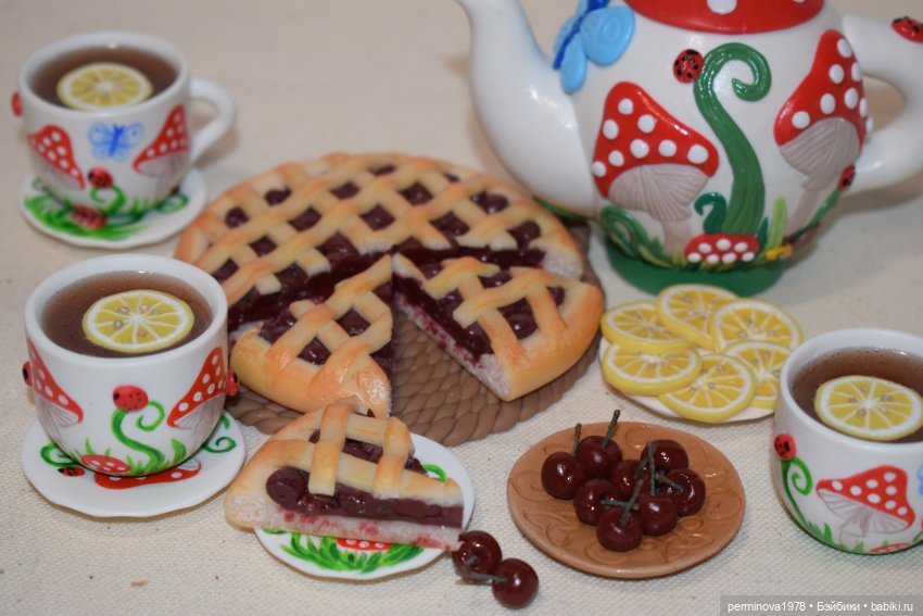 Чаепитие для Вихтелей — Кукольная миниатюра своими руками: еда