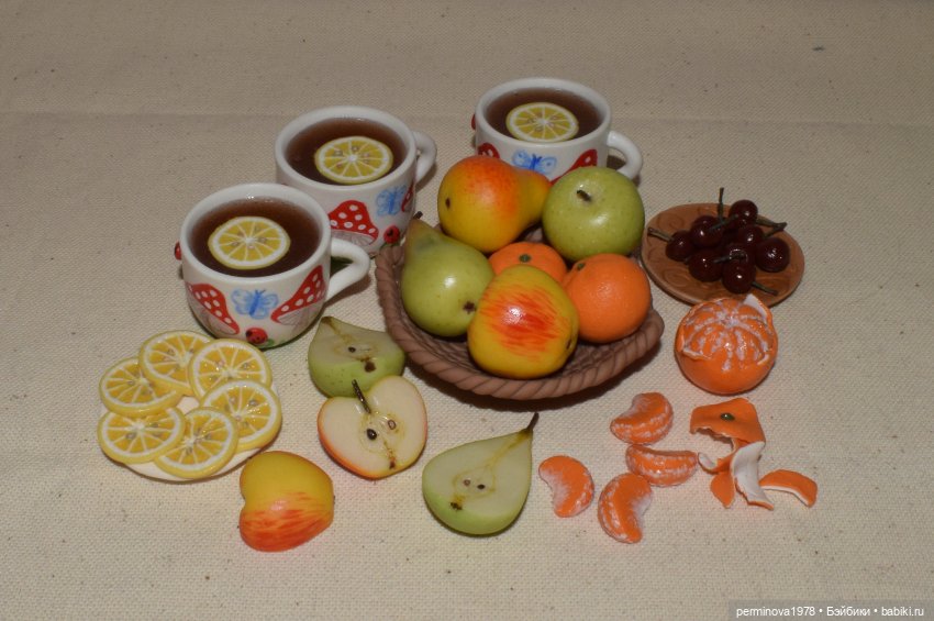 Чаепитие для Вихтелей — Кукольная миниатюра своими руками: еда