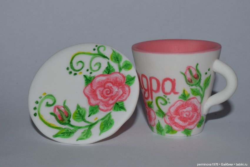 М.К. Именная кружка для куклы | Бэйбики М.К. Именная кружка для куклы