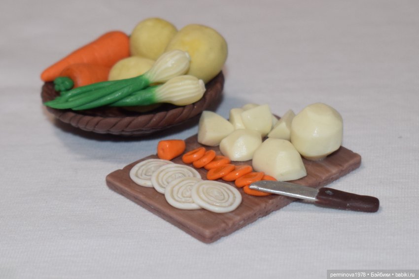 "Курочка с картошечкой" набор игровой миниатюры для Барби (фото 6)