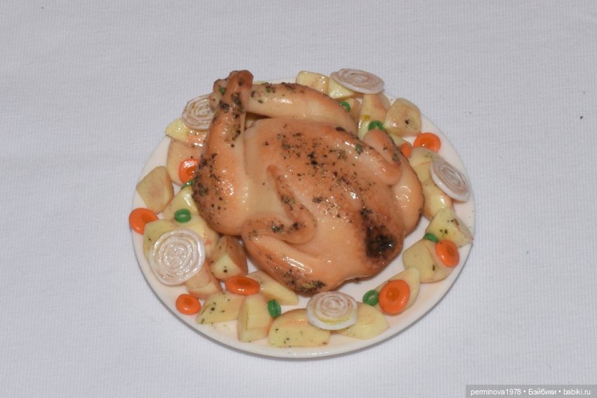 "Курочка с картошечкой" набор игровой миниатюры для Барби