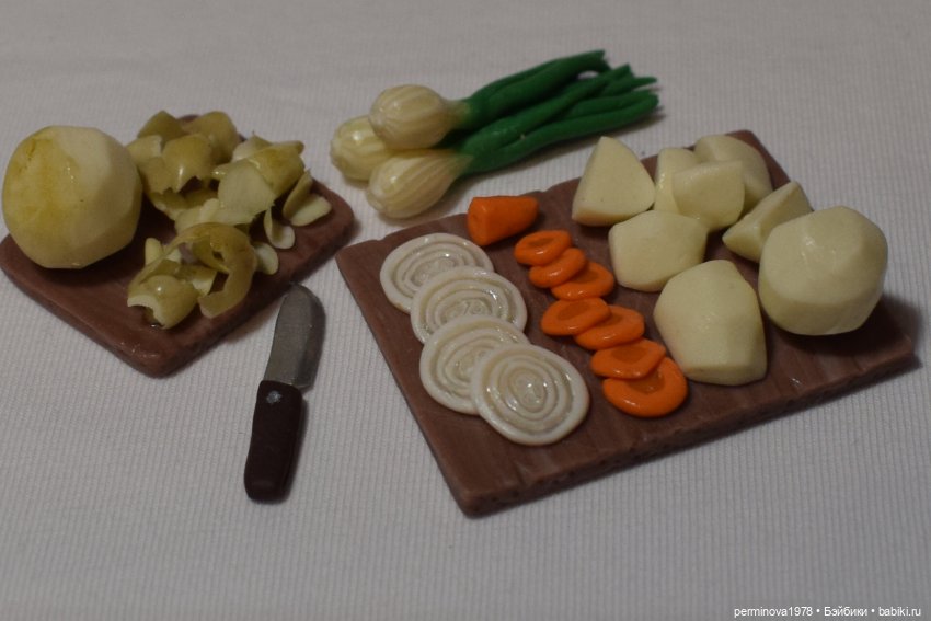 "Курочка с картошечкой" набор игровой миниатюры для Барби (фото 8)