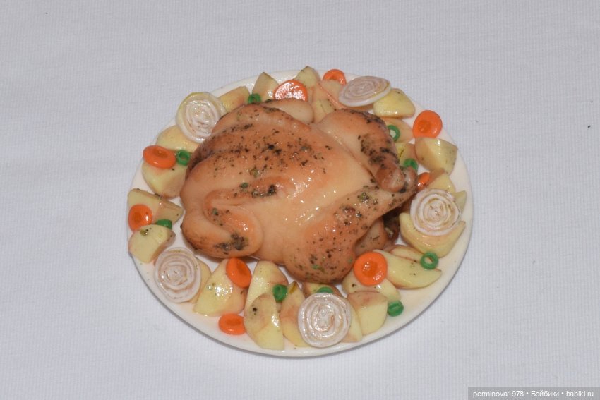 "Курочка с картошечкой" набор игровой миниатюры для Барби