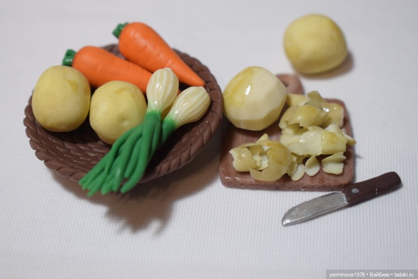 "Курочка с картошечкой" набор игровой миниатюры для Барби (фото 3)