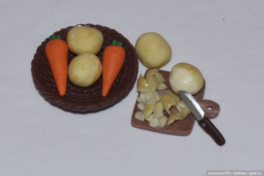 "Курочка с картошечкой" набор игровой миниатюры для Барби (фото 4)