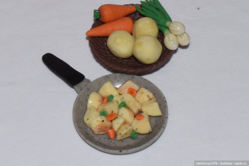 "Курочка с картошечкой" набор игровой миниатюры для Барби